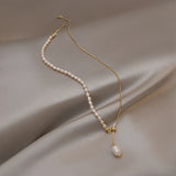 Baroque Natural Pearl Pendant Necklace for Women