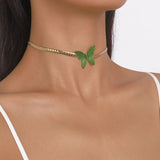 Sweet Butterfly Choker Chain Necklace for Women