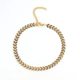 Classic Snake Fish Bone Chain Anklet Stainless Steel Link Chain Anklet For Women