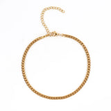 Classic Snake Fish Bone Chain Anklet Stainless Steel Link Chain Anklet For Women