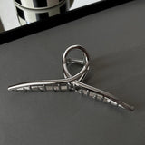 Copper Hair Clips Silver Metal Hair Claw Back of Head Hair Accessories