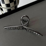 Copper Hair Clips Silver Metal Hair Claw Back of Head Hair Accessories