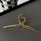 Copper Hair Clips Silver Metal Hair Claw Back of Head Hair Accessories