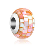 Colorful Shells Pendant DIY Fine Beads & Pav? Safety Chain Charm
