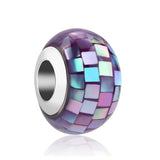 Colorful Shells Pendant DIY Fine Beads & Pav? Safety Chain Charm