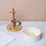 Round Base Branch Storage Box Earring Pendant Desktop Rack Jewelry Boxes