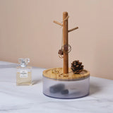 Round Base Branch Storage Box Earring Pendant Desktop Rack Jewelry Boxes