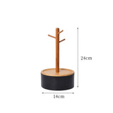 Round Base Branch Storage Box Earring Pendant Desktop Rack Jewelry Boxes