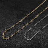 Cuban Chain Punk Hip Hop Twist Necklace Ladies Jewelry Gift