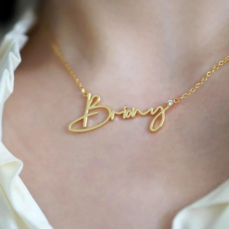 Personalized Diamond Name Necklace - Dainty Jewelry for Women
