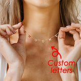 Personalized Stainless Steel Letter Choker Necklace