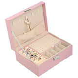 Dark Green High Pu Leather Jewelry Box