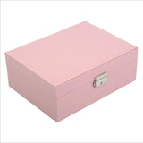 Dark Green High Pu Leather Jewelry Box