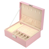 Dark Green High Pu Leather Jewelry Box