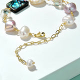 Butterfly Shell Crystal Pearl Bracelet Women's High Jewelry