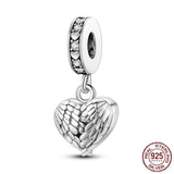 Butterfly Perfume Bottle Heart Beads Charm DIY Jewelry