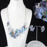 Silver Butterfly Necklaces Ladies Jewelry Gift Choker Women Party Necklace