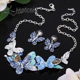 Silver Butterfly Necklaces Ladies Jewelry Gift Choker Women Party Necklace