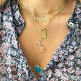 European Women Jewelry 2-Tone CZ Tennis & Paper Clip Necklace