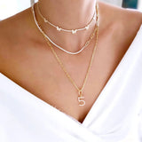 European Women Jewelry 2-Tone CZ Tennis & Paper Clip Necklace