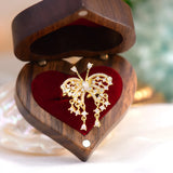 Butterfly Zircon Ring for Women