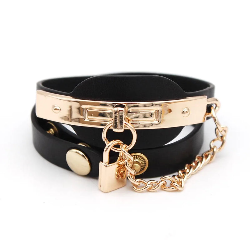 Multilayer Leather Bracelet for Women - Vintage Style Jewelry Gift