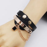 Multilayer Leather Bracelet for Women - Vintage Style Jewelry Gift