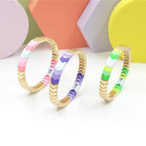 Boho Arrow Rainbow Enamel Bracelet DIY Charm Bracelet