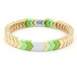 Boho Arrow Rainbow Enamel Bracelet DIY Charm Bracelet