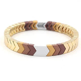 Boho Arrow Rainbow Enamel Bracelet DIY Charm Bracelet