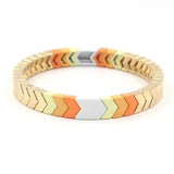 Boho Arrow Rainbow Enamel Bracelet DIY Charm Bracelet