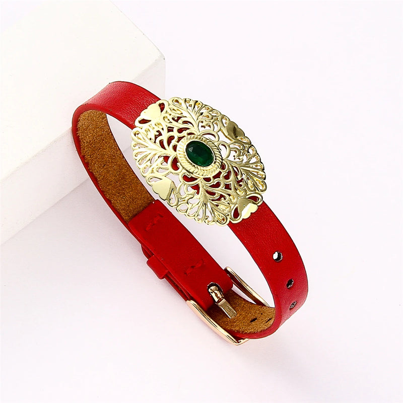 Women's Leather Bracelet Holiday Gift