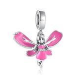 Dinosaur Spider Bead Dog Dangle Charms Bracelet 925 Silver Jewelry