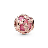 925 Silver Sterling Bead Dog Rose Skull Cake Butterfly Charms Bracelet Jewelry