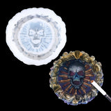 Halloween Skull Ashtray Silicone Mold for Resin Epoxy