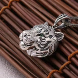 Men's Tiger Head Pendant Necklace Jewelry