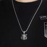 Men's Tiger Head Pendant Necklace Jewelry