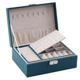 Double-Layer Large Jewelry Box Multi-Function Travel Organizer Jewelry Case