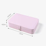 Portable Jewelry Organizer Box Travel Jewelry Case Double Layer