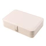 Portable Jewelry Organizer Box Travel Jewelry Case Double Layer
