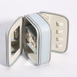 Double Layer Velvet Jewelry Box Holder Large Space Gift Women Jewelry Box