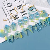 Earring Key Chain Pendant Resin Mold - DIY Jewelry Silicone Mold