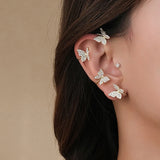 Sweet Butterfly Earbone Clip Wedding Earring