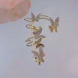 Sweet Butterfly Earbone Clip Wedding Earring