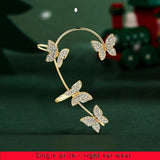 Sweet Butterfly Earbone Clip Wedding Earring