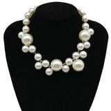 Pearl Beads Choker Necklace for Women Wedding Jewelry