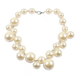 Pearl Beads Choker Necklace for Women Wedding Jewelry