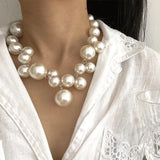 Pearl Beads Choker Necklace for Women Wedding Jewelry