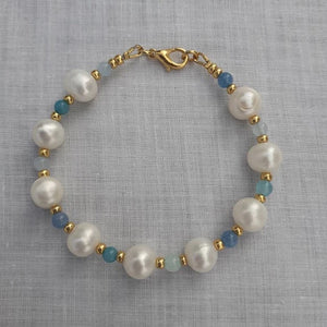 Natural Freshwater Pearl Bracelet for Women Lady Stone Beads Jewelry