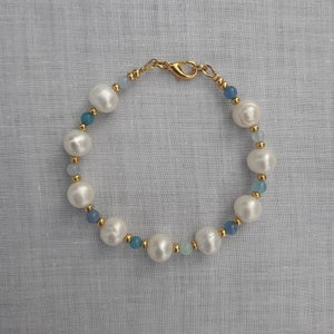 Natural Freshwater Pearl Bracelet for Women Lady Stone Beads Jewelry